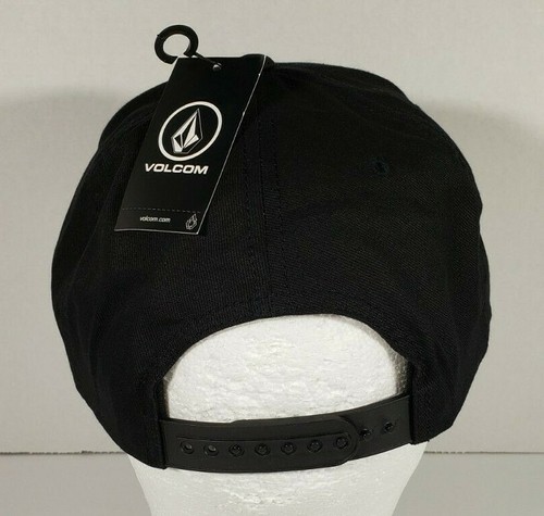 Volcom Men's Quarter Snapback Hat Black Clothing Apparel Snowboarding OSFM - Picture 3 of 3