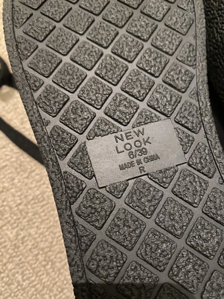 Nuevo Negro Gamuza New Look Zapatos Zapatillas  Foto 4 de 4