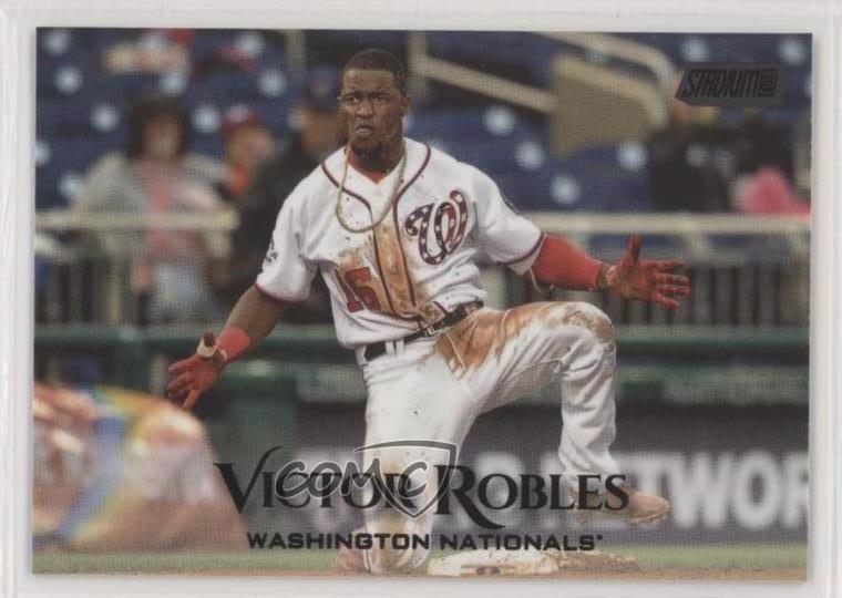 2019 Topps Stadium Club Black Foil Victor Robles #214