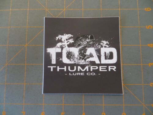 Toad Thumper Lure Co. Fishing Sticker - 4 x 4 inch