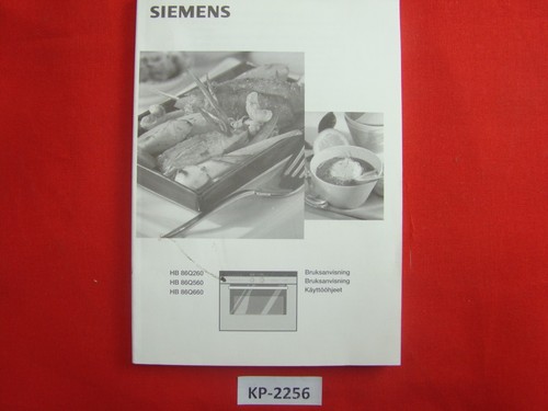 Siemens Quantumspeed Hb86q560 / 260 / 660 User Manual