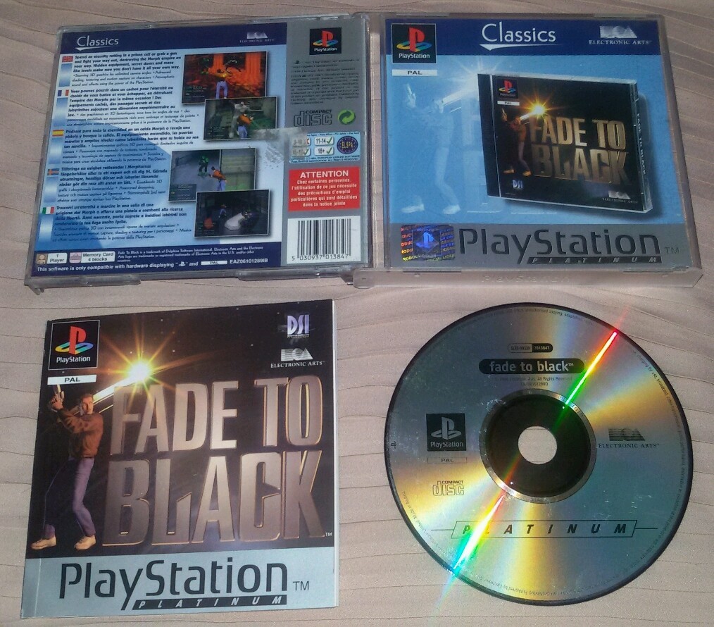 FADE TO BLACK - PlayStation 1 PS1 Gioco Game Play Station PSX 