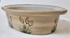 Louisville Stoneware Mallard Cattail Oval Casserole BASE ONLY 11" x 8" USA