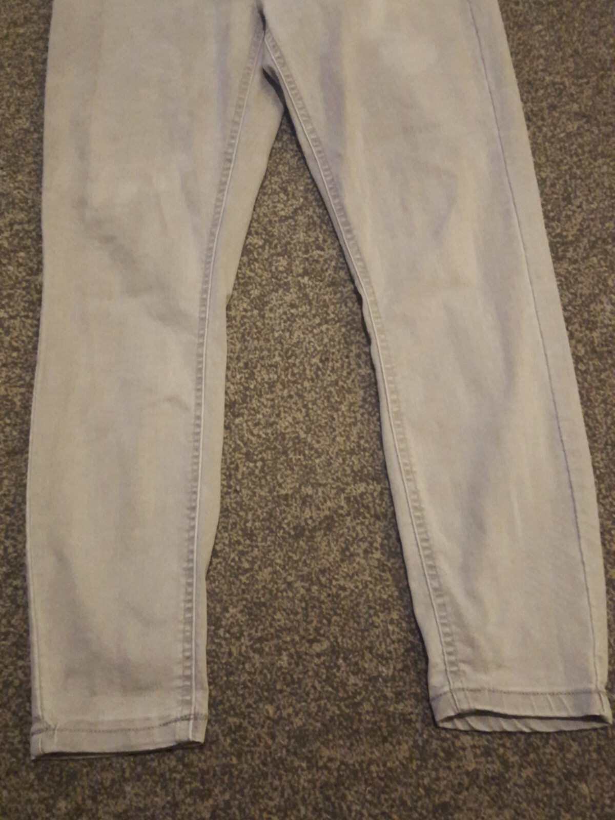 Ladies Grey Jeans Size 16 eBay