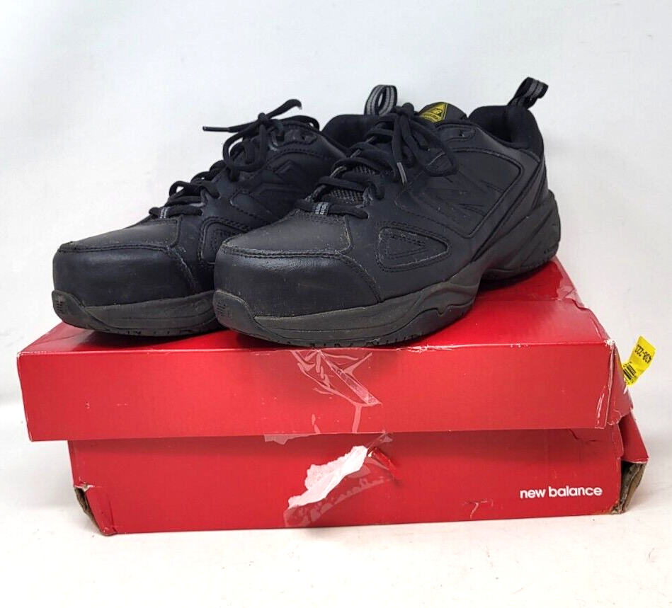 New Balance Men's Steel Toe 627 V2 Industrial Shoe Black/Black