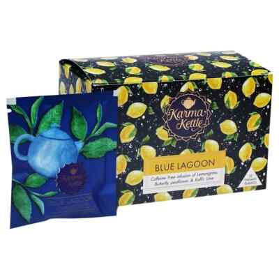 Karma Kettle Blue Lagoon - Zitronengras Tee 20 Teebeutel Kostenloser Versand ...