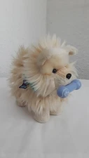 American Girl Doll Pet Creme Fluffy Pomeranian Puppy Dog +Collar + Bone Toy 2016