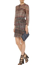 530 ISABEL MARANT ETOILE "Danzig" Silk Chiffon Dress SZ 38 NWOT Multicolor