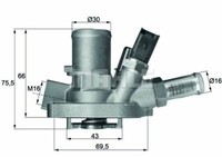 Mahle Thermostat FüR Fiat Bravo Ii,Doblo/Kombi,Doblo,Grande,Linea
