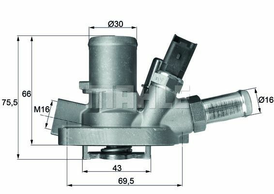 Mahle Thermostat FüR Fiat Bravo Ii,Doblo/Kombi,Doblo,Grande,Linea-image