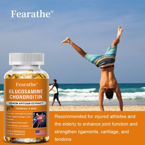 Glucosamin Chondroitin MSM Kurkuma dreifach starke Gelenkstütze - Bild 5 von 11