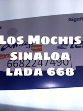 Telcel Sim Card LADA 668 de Los Mochis Sinaloa MEXiCO
