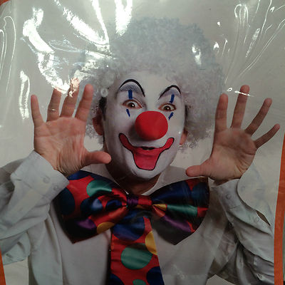 New wig white clown wigs afro curly hair washable fancy dress