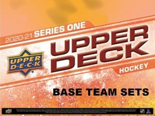 2020-21 20-21 UPPER DECK UD SERIES 1 HOCKEY BASE TEAM SETS - U PICK FROM LIST