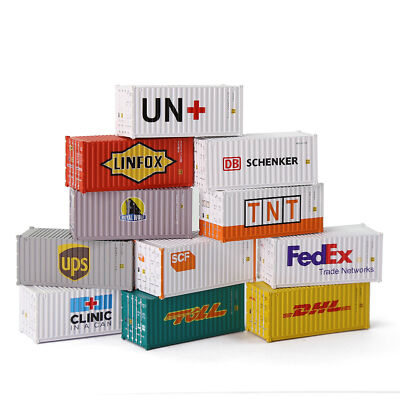 Evemodel N Scale 1:160 20ft Shipping Container 20' Cargo Box Model Railway