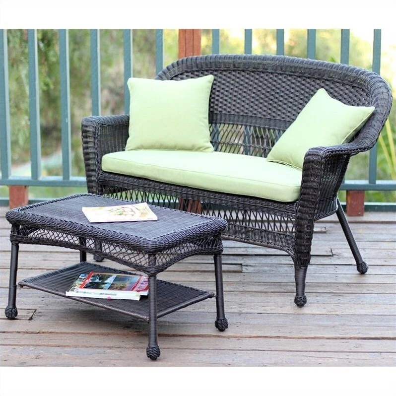 Jeco online wicker loveseat