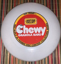 Authentic Vintage Wham-O Frisbee Nature Valley Chewy Granola Bars 1985 Promo