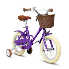 Kids' Bike 14 inch for Boys & Girls with Training Wheels, Front V Brake Bicycle