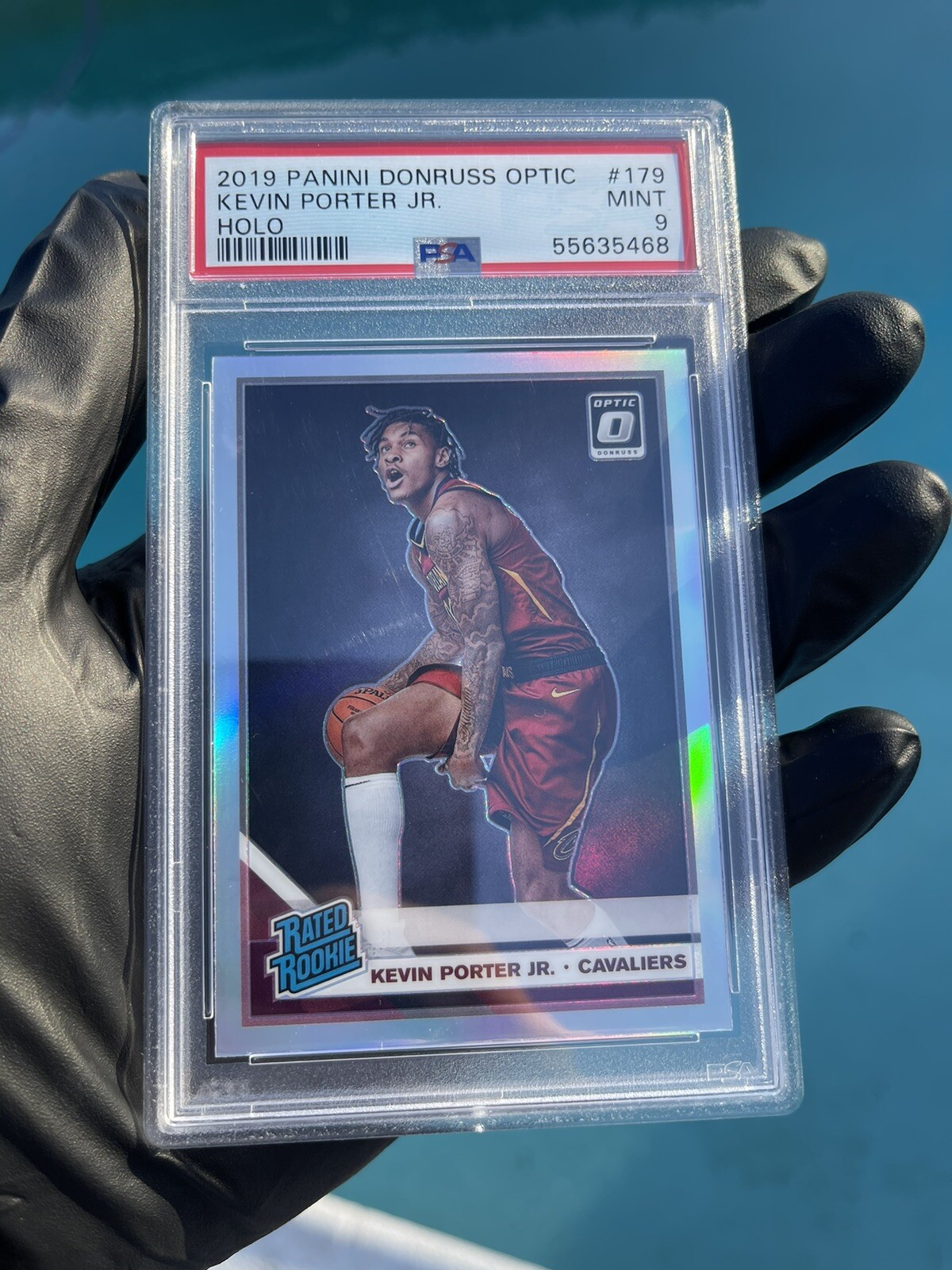 2019 Optic Holo Prizm Silver Kevin Porter Jr. #179 PSA 9