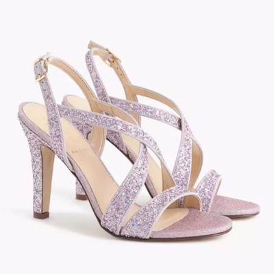 lavender strappy heels
