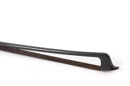 Nuevo arco de violín 4/4 fibra de carbono grado superior rana madera de serpiente arco de pelo negro-091 - Imagen 7 de 10