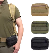 Tactical Molle Waist Belt Hip Pouch Fanny EDC Pack Camping Hunting Utility Bag