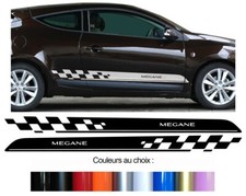 2 X BANDES BAS DE CAISSE POUR RENAULT MEGANE SPORT AUTOCOLLANT STICKER BD540-86