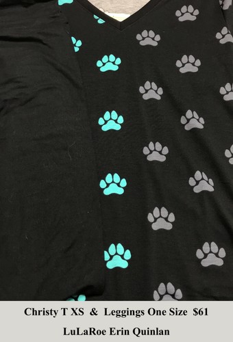 LuLaRoe XS Christy OS leggings outfit 