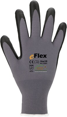 8 Paar ASATEX E091 eFlex atmungsaktiver Nitril Feinstrickhandschuh Gr. 11