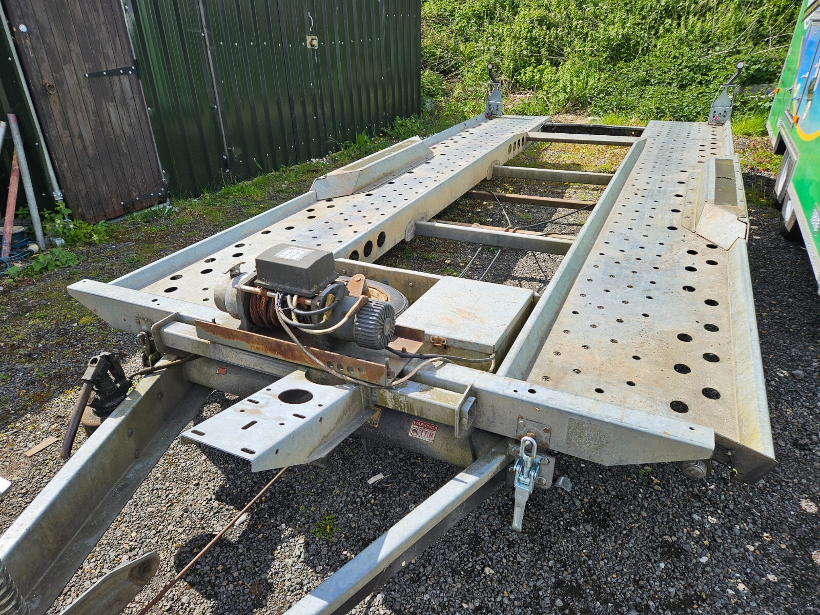 Ifor Williams CT 177 Tipping Car Trailer with electric winch 3.5ton eBay