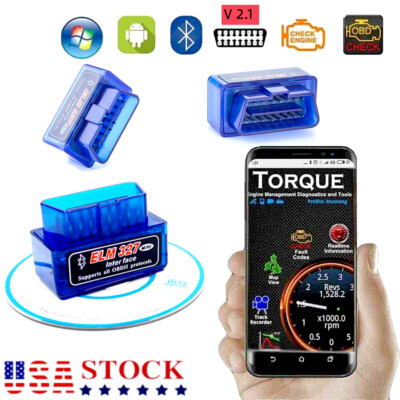 1/2 Pack OBD2 Bluetooth Car Scanner Auto Fault Code Reader Tool OBDII ELM 327 