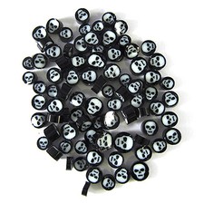 Skull Murrine 20101 Millefiori COE 90 Glacial Art Glass Fusing Supplies