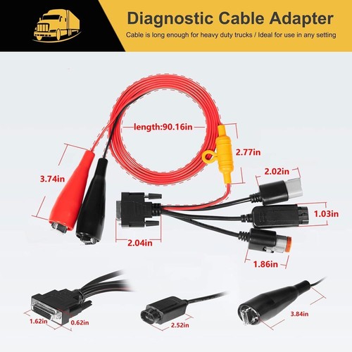MPS-493033 Diagnostic Adapter Cable Fits Nexiq USB Link 2 & 3, Cummins Inline 7 - Afbeelding 8 van 10