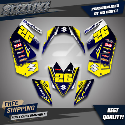Suzuki LTR 450 ATV Full Custom Decals Graphics Kit 2006-2014 - Complete Set
