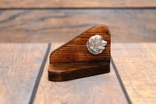 Leonberger - candlestick with dog, wood, dog, high quality, Art Dog type 2