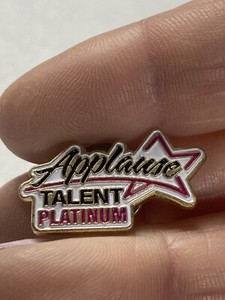 Applause talent platinum Lapel Pin Vest Collectible EUC K522