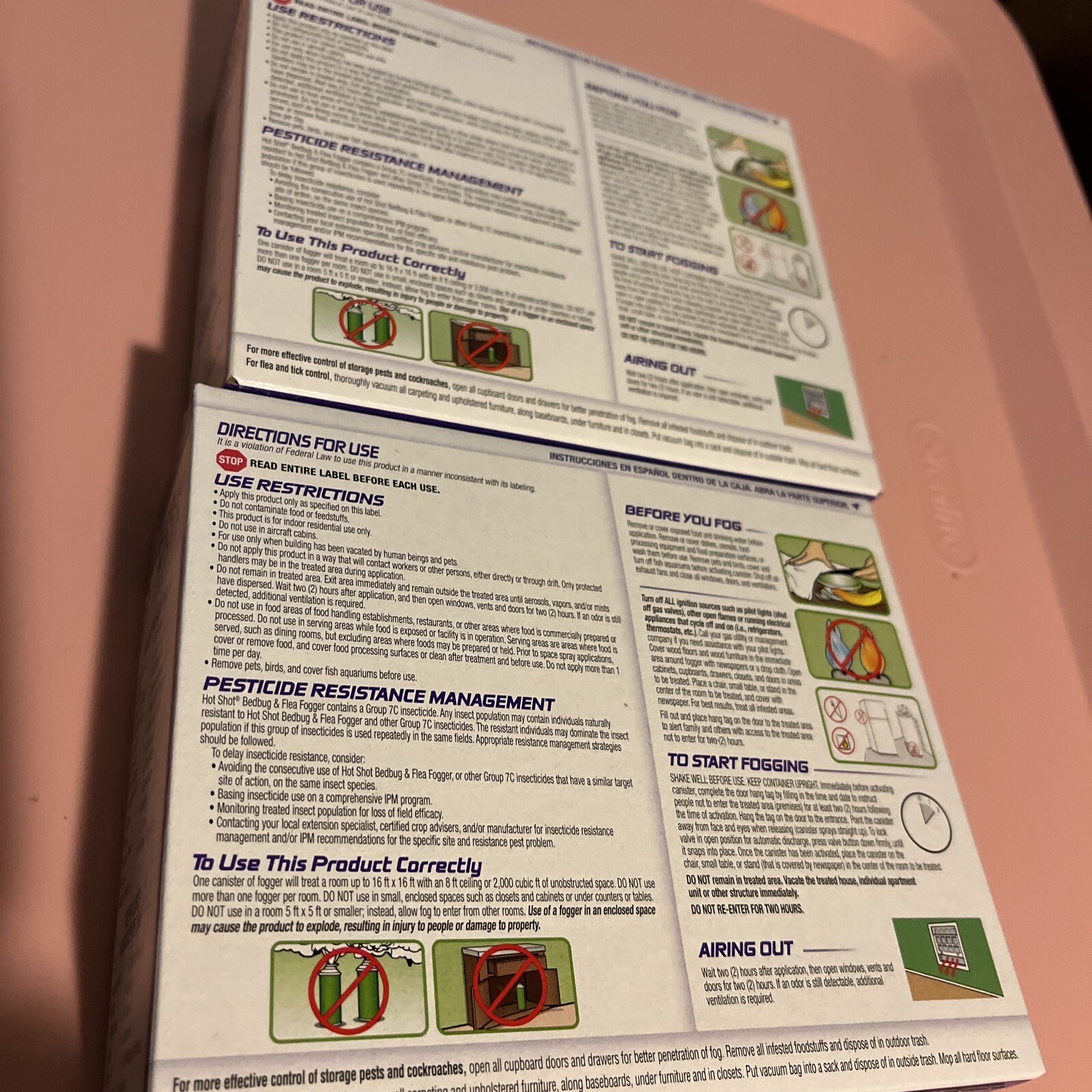 2 Hot Shot FOGGER Insect Killer INDOOR BED BUGS & FLEA Ticks Lice Bug Bomb 2oz eBay