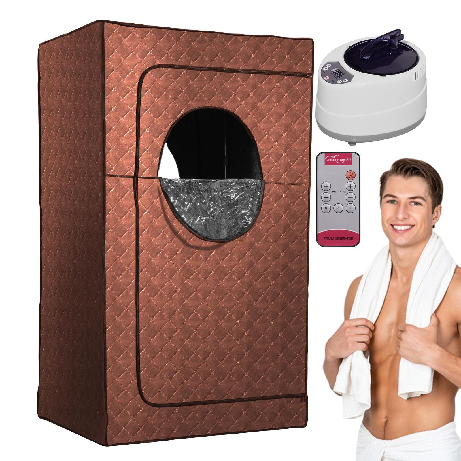 1000w Personal Steams Sauna Tent Full Size Loss Weight Detox Therapy Spa