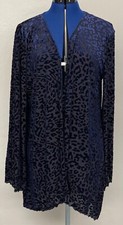 Nwt L&b Lucky & Blessed Womens Burnout Open Front Jacket Sz.medium