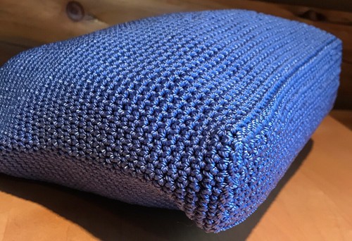 The Sak "Fabiana" Biki Mart Blue Crochet Shoulder Bag - Picture 6 of 10