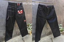 Vintage 90s WU-TANG CLAN Hip Hop Rap Baggy Jeans Skater Wu-Wear W32-W38