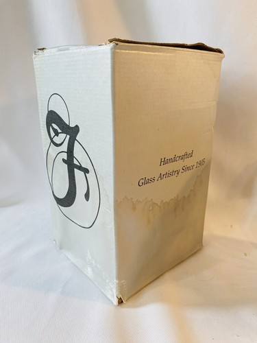 Vtg Fenton Autumn Gold Opalescent Swirl 8.5"Tall Vase New w Original Tags IOB - Picture 9 of 11