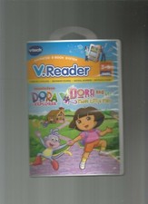 Vtech V.Reader: Dora The Explorer and The Three Little Pigs, VG