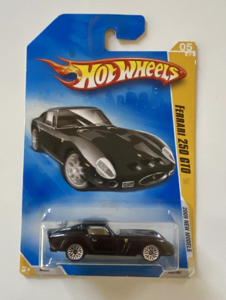 Hot Wheels 2009 New Models Ferrari 250 GTO Black 1:64 Scale - Image 4 of 4