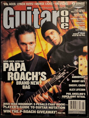 Guitar One Magazine August 2002 Papa Roach