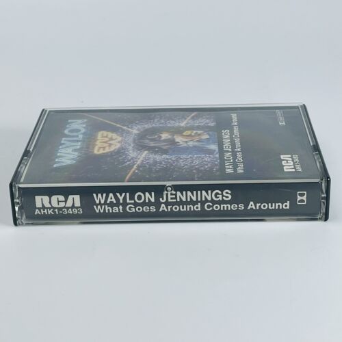 Waylon Jennings What Goes Around Comes Around Country Music Cassette Tape VTG - Picture 2 of 7