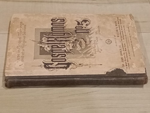 Libro de canciones cristiano vintage de himnos evangélicos n.º 5 derechos de autor 1887 - Imagen 9 de 11