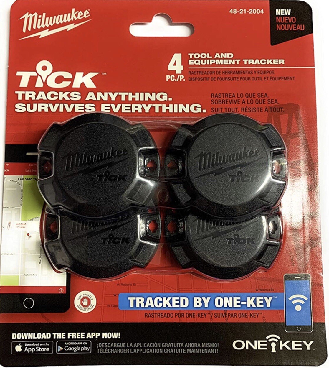 Milwaukee TICK Tool and Equipment Tracker (4 Pk)