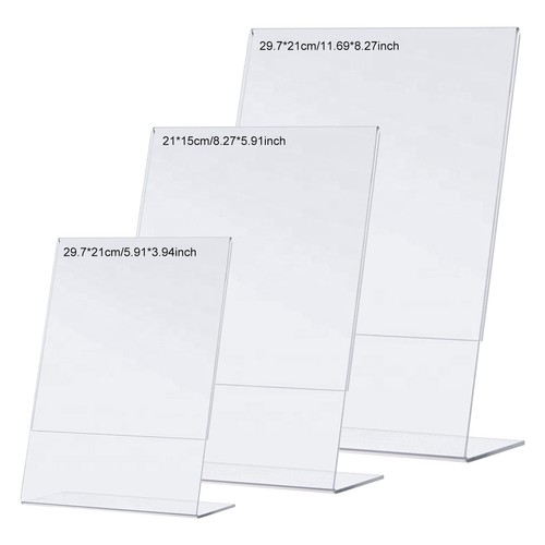 Water-resistant Sign Holder Display Stand Sign Holders for Office Restaurant - Picture 9 of 12