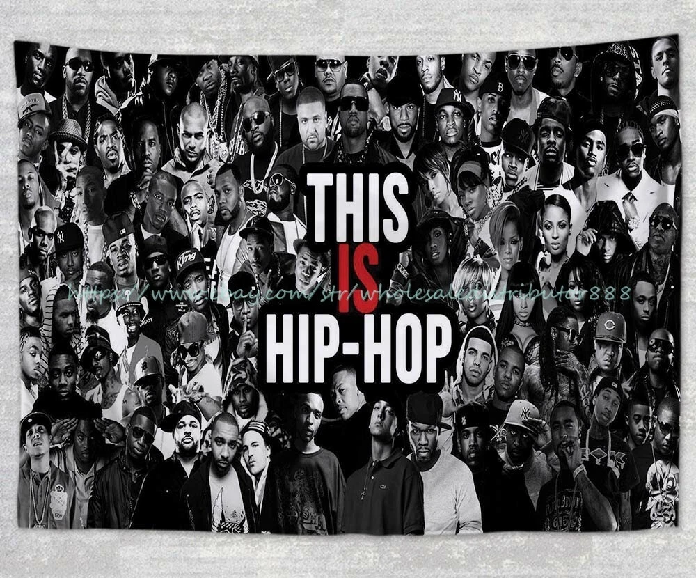 wall hanging affordable home decor Hip Hop tapestry cloth poster